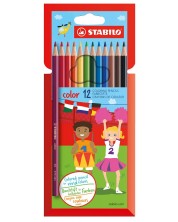 Моливи Stabilo Color – 12 цвята